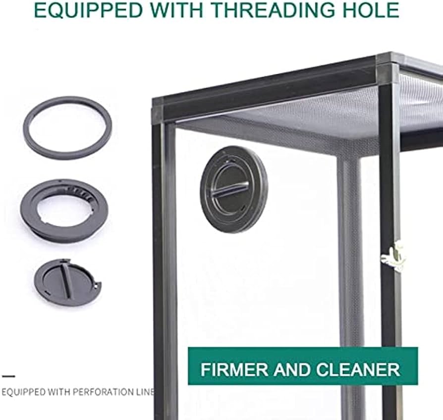 新品 120×60×60 横長 カメレオン飼育ゲージ 爬虫類 メッシュケージ ケージ爬虫類飼育ケージカメレオンボックスクローバー